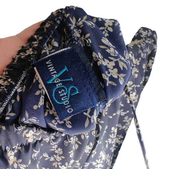 Vintage Studio Vtg Ditsy Floral Midi Side Slit Skirt - Picture 7 of 8